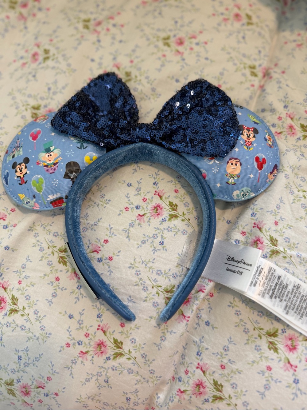 Disney Parks Loungefly Minis Minnie Ears Headband Limited Release Sequin Bow